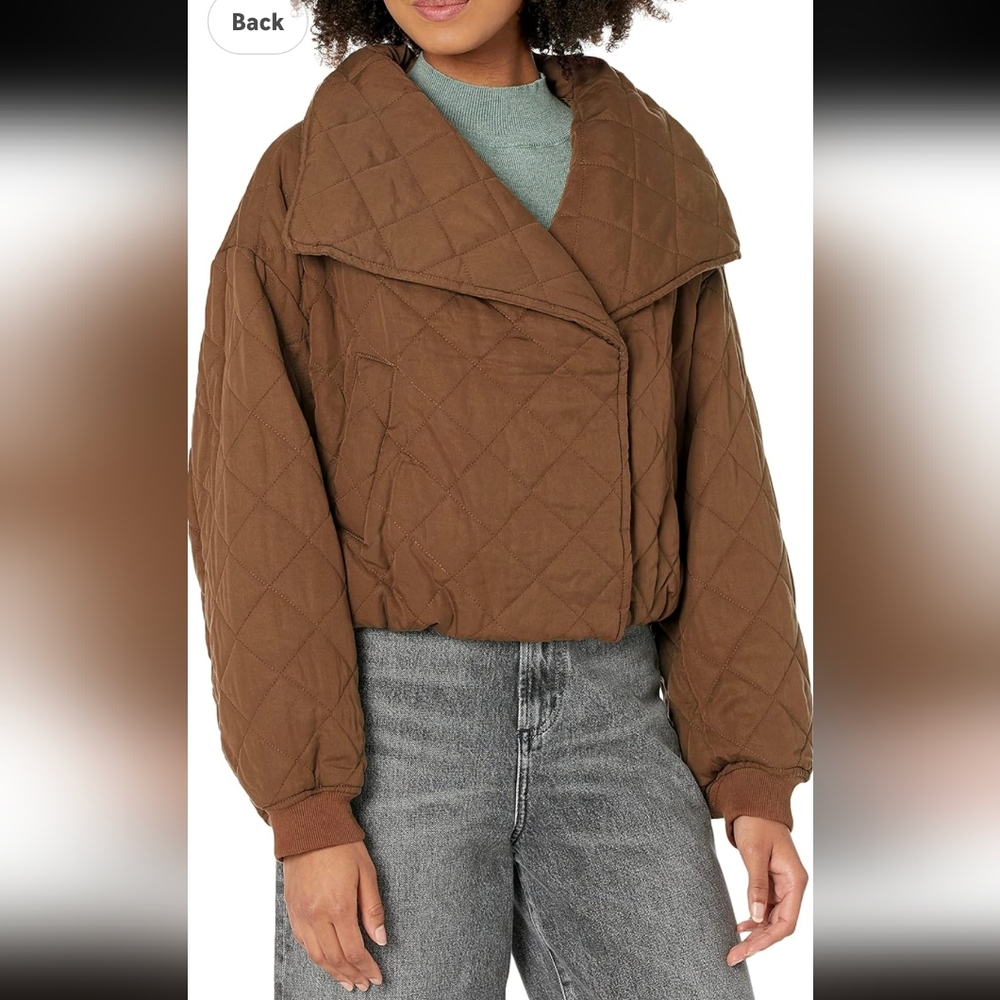 blank nyc quilted cropped jacket